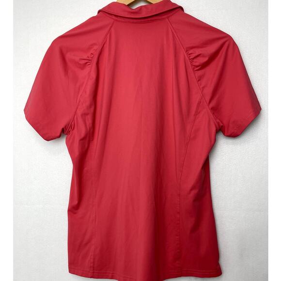 Clover by Bobby Jones Short Sleeve Golf Polo Coral Womens Large - Picture 5 of 8